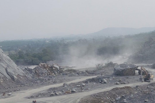 "Mục sở thị" 3 mỏ đá hành dân ở xã Trù Sơn, Đô Lương, Nghệ An