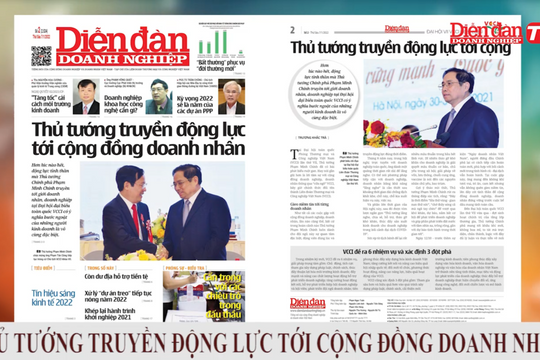 ĐIỂM BÁO NGÀY 07/01: Thủ tướng truyền động lực tới cộng đồng doanh nhân