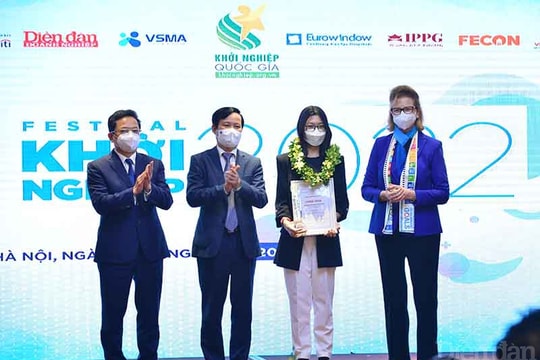 Trao giải dự án Khởi nghiệp xuất sắc 2021 và Phát động Khởi nghiệp 2022