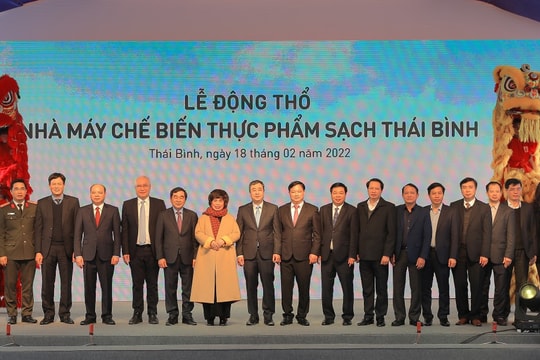 Tập đoàn TH động thổ Nhà máy Chế biến thực phẩm sạch Thái Bình