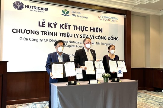 Nutricare và VCF mở rộng chương trình “Triệu ly sữa vì cộng đồng”