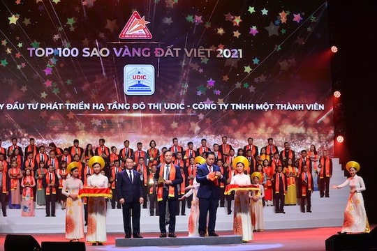 UDIC đạt danh hiệu TOP100 Sao Vàng đất Việt năm 2021