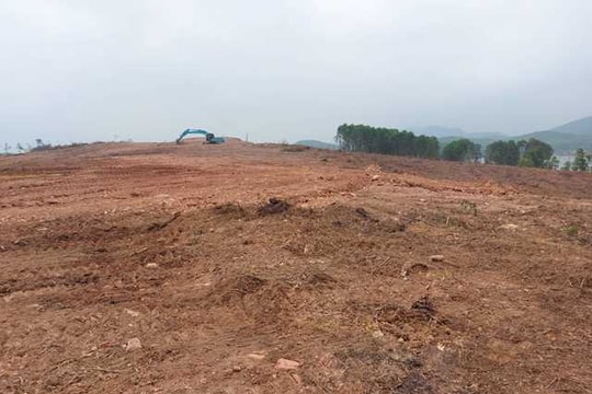 Hà Tĩnh: Ngang nhiên san ủi, xây dựng công trình trên đất rừng phòng hộ