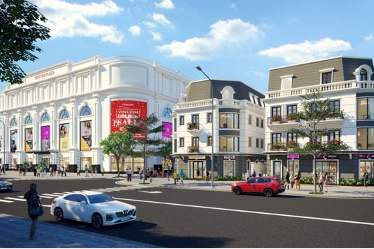 “Siêu phẩm” nhà phố thương mại dần thành hình giữa trung tâm thành phố Đông Hà