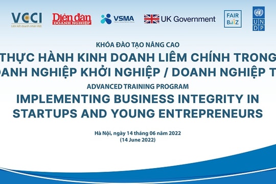 14/06: Khóa học nâng cao về kinh doanh Liêm chính cho doanh nghiệp trẻ/doanh nghiệp khởi nghiệp