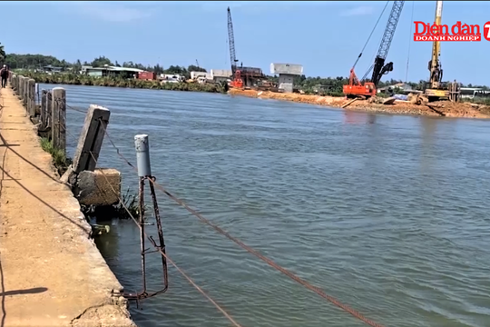 Quảng Nam: Gấp rút đẩy nhanh tiến độ dự án cầu Tam Tiến