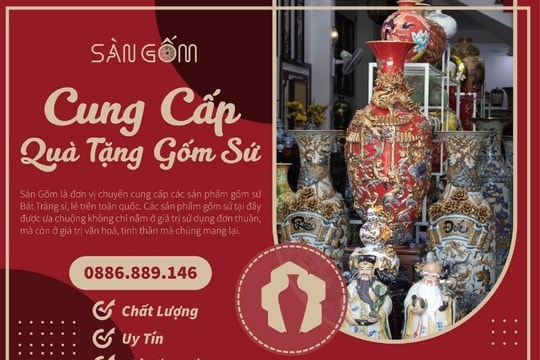 Sangom.vn - Cung cấp quà tặng gốm sứ Bát Tràng đẳng cấp