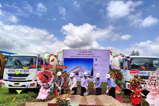 Sonadezi Long Bình khởi công xây dựng nhà xưởng  tại KCN Châu Đức và KCN Thạnh Phú