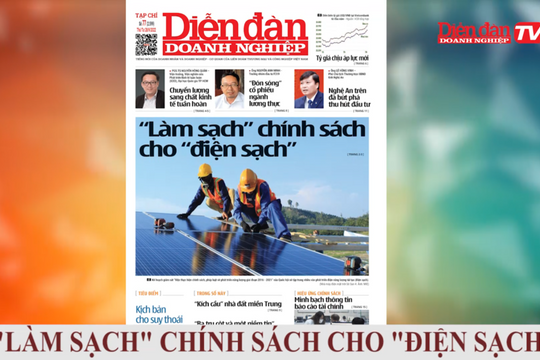 ĐIỂM BÁO NGÀY 28/09: "Làm sạch" chính sách cho "điện sạch"