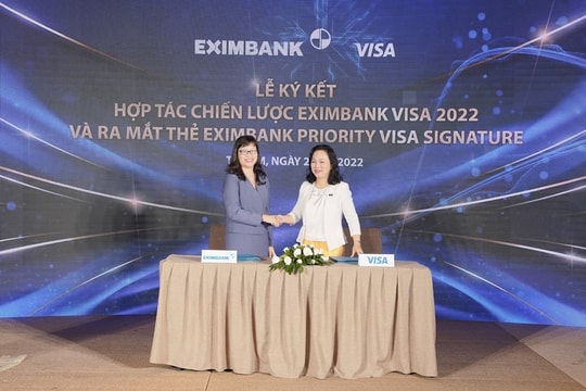 Eximbank và tổ chức thẻ Visa Quốc tế ký hợp tác chiến lược, ra mắt dòng thẻ cao  cấp