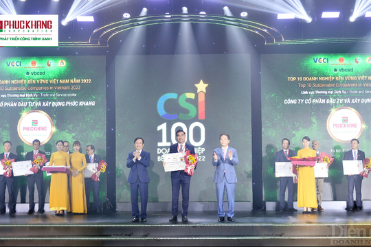 Phuc Khang Corporation: Top 10 lĩnh vực thương mại dịch vụ trong Bảng xếp hạng doanh nghiệp bền vững