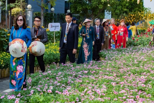 "Happy Tết" diệu kỳ trên Đường hoa Home Hà Nội Xuân 2023