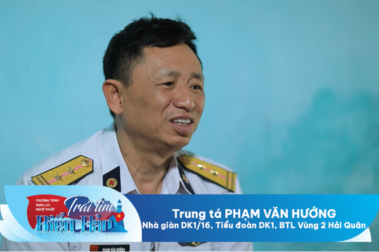 Xúc động chuyện tình người lính biển trong chương trình "Trái tim biển đảo"