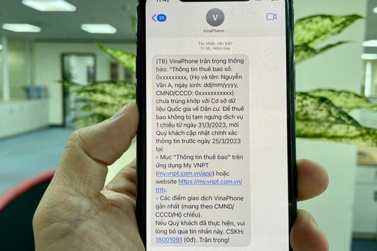 Trường hợp nào cần chuẩn hóa thông tin thuê bao VinaPhone?