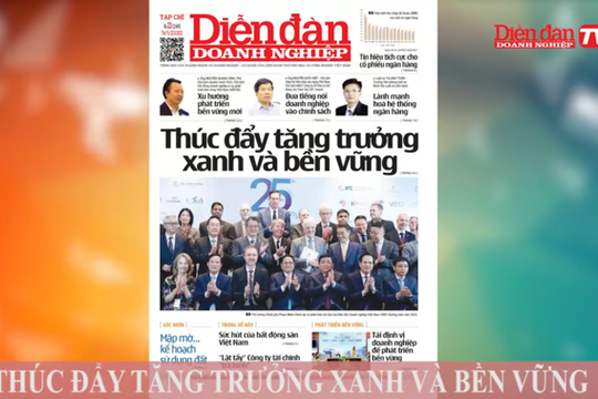 ĐIỂM BÁO NGÀY 22/03: Thúc đẩy tăng trưởng xanh và bền vững