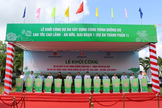 Đồng Tháp khởi công cao tốc Cao Lãnh – An Hữu kết nối ĐBSCL