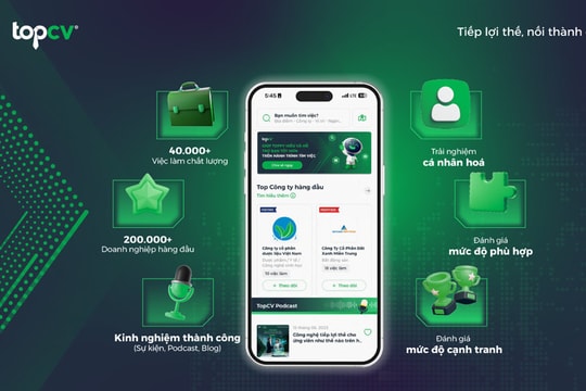 Ứng dụng TopCV: Nâng cấp giao diện, nâng tầm trải nghiệm