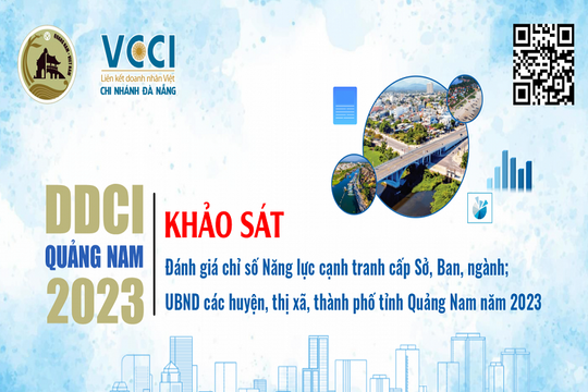 Mời các doanh nghiệp tham gia trả lời khảo sát DDCI Quảng Nam 2023