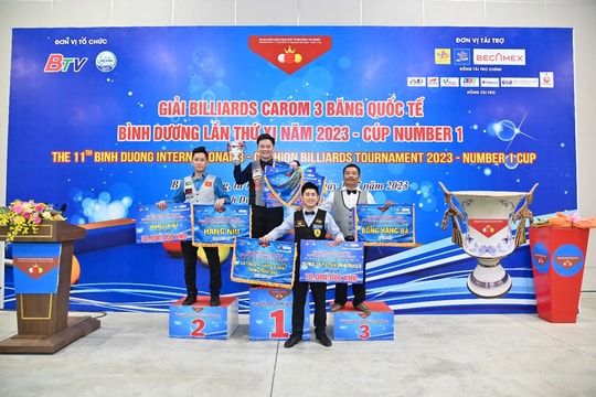 Nhà vô địch giải Billiards Carom 3 băng quốc tế Bình Dương năm 2023 – Cup Number 1 là ai?