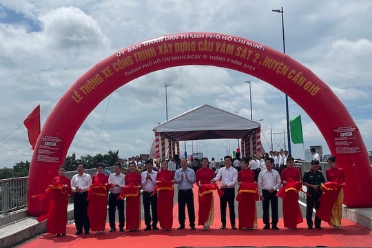 TP.HCM: Chính thức thông xe Cầu Vàm Sát 2 - Cần Giờ