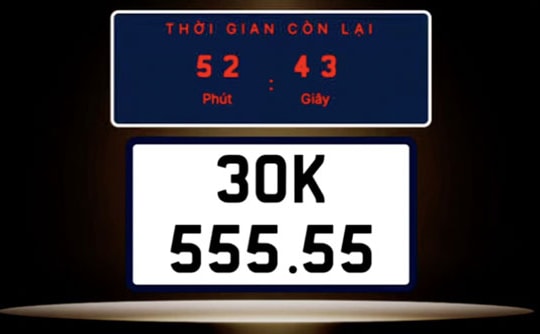 Đấu giá biển số đẹp, cứ trả “cao ngất” cho vui, tiếc gì 40 triệu đồng?