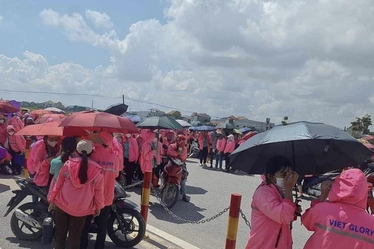 Nghệ An: Tái diễn đình công tại Công ty TNHH Viet Glory