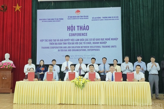 Kết nối doanh nghiệp, cơ sở đào tạo với người lao động giữa Hải Phòng - Yên Bái