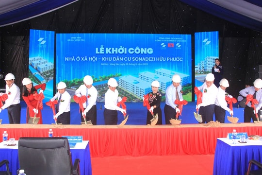 Khởi công Nhà ở xã hội Khu dân cư Sonadezi Hữu Phước