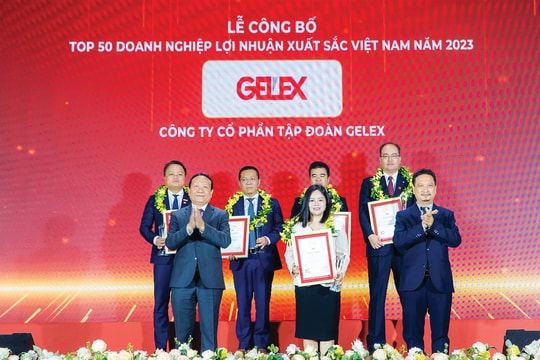Tập đoàn GELEX được vinh danh trong TOP 50 Doanh nghiệp lợi nhuận xuất sắc nhất Việt Nam 2023