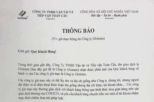 Liều lĩnh mạo danh doanh nghiệp để lừa đảo, chiếm đoạt tài sản