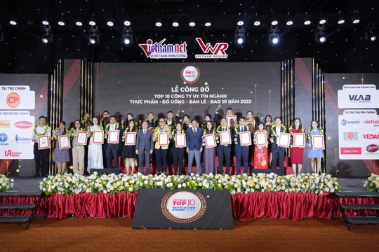 Vietnam Report công bố Top 10 Công ty uy tín ngành Thực phẩm - Đồ uống - Bán lẻ - Bao bì