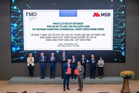 MSB nhận tài trợ 100 triệu USD từ Ngân hàng Phát triển Doanh nghiệp Hà Lan