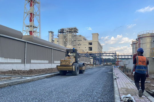 Dự án Formosa Nhơn Trạch MCC20 đã hoàn thành thi công đường nội bộ vào nhà xưởng