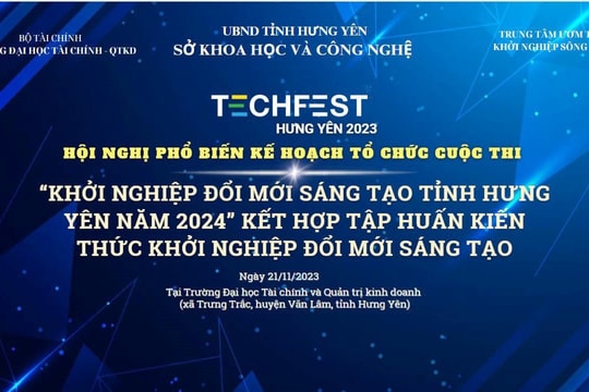 Tỉnh Hưng Yên: hình thành hệ sinh thái khởi nghiệp đổi mới sáng tạo nhanh và hiệu quả