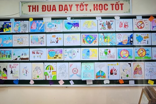 Cách “Nói không với thuốc lá điện tử” của Trường THCS Tiền Phong, Thái Bình