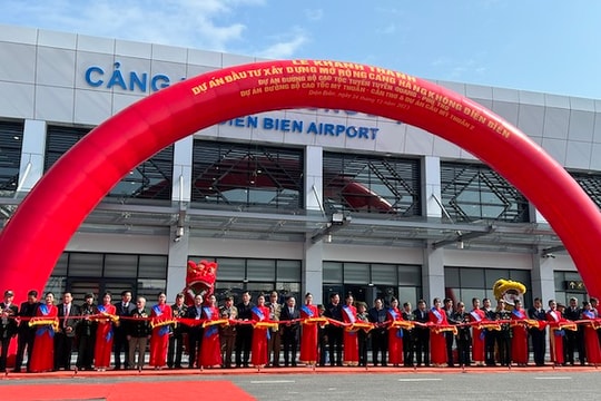 Chính thức khánh thành Dự án đầu tư xây dựng mở rộng Cảng hàng không Điện Biên