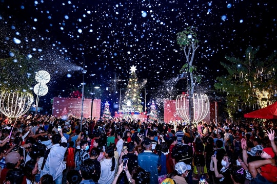 Sắc màu Noel lung linh trong chuỗi sự kiện lễ hội quy mô ở Long An