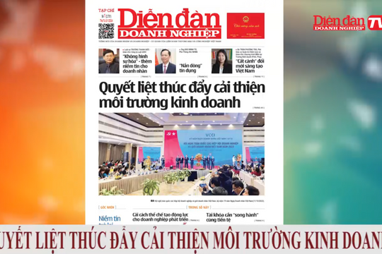 ĐIỂM BÁO NGÀY 03/01: Quyết liệt thúc đẩy cải thiện môi trường kinh doanh