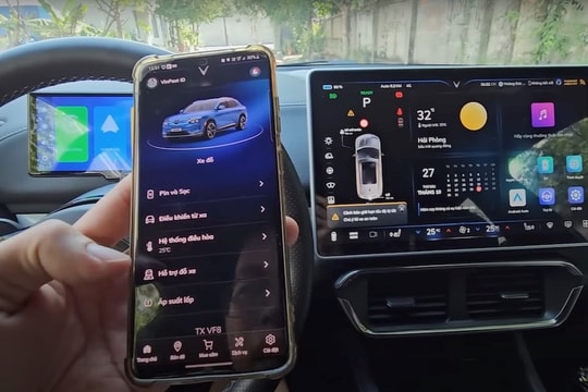 Chủ xe VinFast có thể điều khiển xe VF 8 từ xa hàng ngàn cây số qua phần mềm nâng cấp