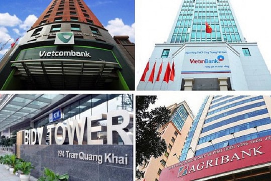 Năm 2023 của Vietcombank, VietinBank, BIDV và Agribank: Tăng vốn điều lệ, lợi nhuận tích cực