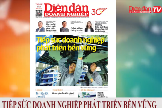 ĐIỂM BÁO NGÀY 12/1: Tiếp sức doanh nghiệp phát triển bền vững