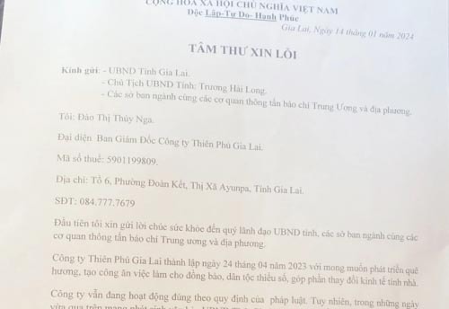 Vụ giả mạo chữ ký Chủ tịch UBND tỉnh, doanh nghiệp lên tiếng