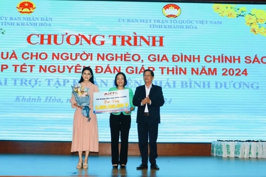 IPPG tài trợ 3 tỷ đồng cho Quỹ Vì người nghèo của tỉnh Khánh Hòa