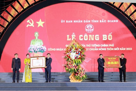 Huyện Lục Nam tỉnh Bắc Giang đạt chuẩn huyện nông thôn mới