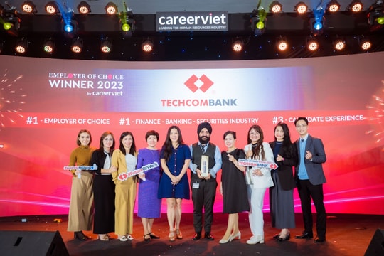 Techcombank - “Top 1 Nhà tuyển dụng được yêu thích ngành Tài chính - Ngân hàng"