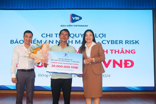 Bị hack tài khoản, khách hàng được Bảo hiểm VietinBank - VBI chi trả tới 20 triệu đồng