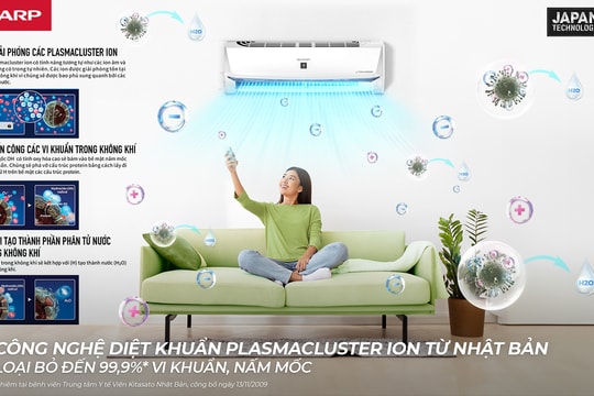 Sharp cho ra mắt giải pháp mát khỏe toàn diện - thế hệ điều hòa diệt khuẩn BSW đón hè 2024