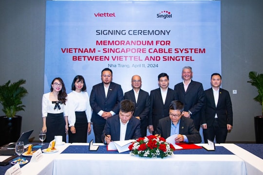 Viettel &Singtel: Đồng sáng lập tuyến cáp biển mới kết nối thẳng  từ Việt Nam tới Singapore