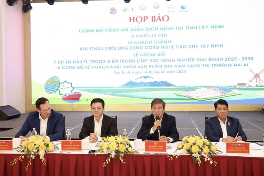 Tây Ninh: Công bố vùng an toàn dịch bệnh và chuỗi sự kiện nông nghiệp công nghệ cao