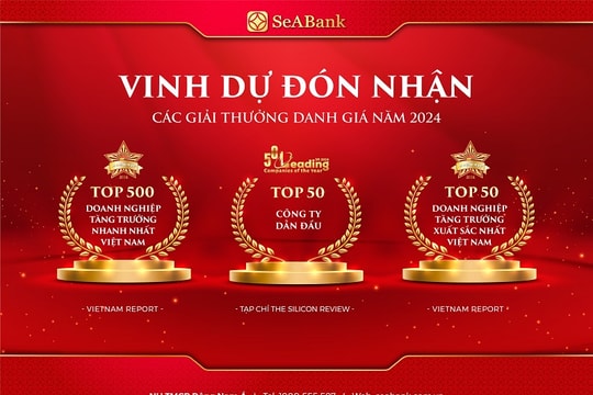 SeABank lần thứ 5 lọt Top 500 doanh nghiệp tăng trưởng nhanh nhất Việt Nam